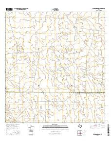 Borregos Ranch Texas Current topographic map, 1:24000 scale, 7.5 X 7.5 Minute, Year 2016