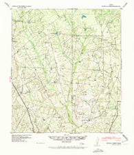 Botella Creek Texas Historical topographic map, 1:62500 scale, 15 X 15 Minute, Year 1941
