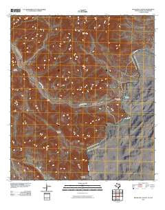 Bourland Canyon Texas Historical topographic map, 1:24000 scale, 7.5 X 7.5 Minute, Year 2010