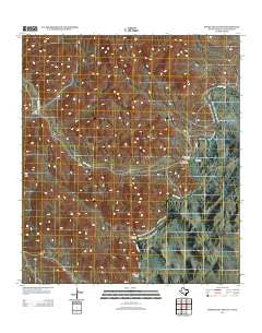 Bourland Canyon Texas Historical topographic map, 1:24000 scale, 7.5 X 7.5 Minute, Year 2013