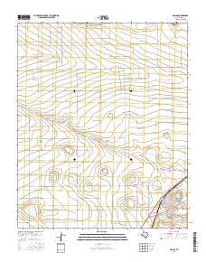 Bovina Texas Current topographic map, 1:24000 scale, 7.5 X 7.5 Minute, Year 2016