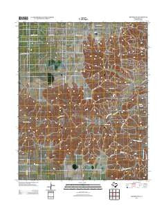 Bowers City Texas Historical topographic map, 1:24000 scale, 7.5 X 7.5 Minute, Year 2012