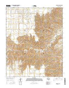 Bowers City Texas Current topographic map, 1:24000 scale, 7.5 X 7.5 Minute, Year 2016