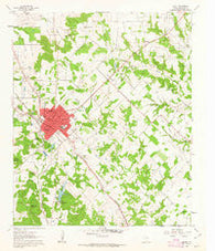 Bowie Texas Historical topographic map, 1:24000 scale, 7.5 X 7.5 Minute, Year 1961