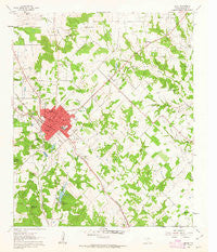 Bowie Texas Historical topographic map, 1:24000 scale, 7.5 X 7.5 Minute, Year 1961