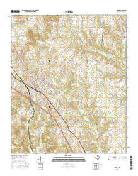 Bowie Texas Current topographic map, 1:24000 scale, 7.5 X 7.5 Minute, Year 2016