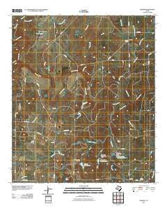Bowser Texas Historical topographic map, 1:24000 scale, 7.5 X 7.5 Minute, Year 2010