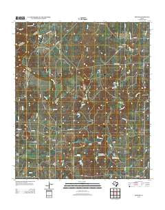Bowser Texas Historical topographic map, 1:24000 scale, 7.5 X 7.5 Minute, Year 2012