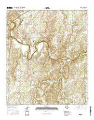 Bowser Texas Current topographic map, 1:24000 scale, 7.5 X 7.5 Minute, Year 2016