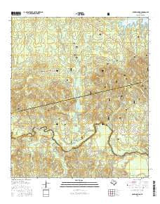 Boykin Spring Texas Current topographic map, 1:24000 scale, 7.5 X 7.5 Minute, Year 2016