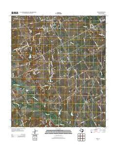 Boz Texas Historical topographic map, 1:24000 scale, 7.5 X 7.5 Minute, Year 2012