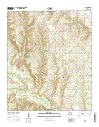 Boz Texas Current topographic map, 1:24000 scale, 7.5 X 7.5 Minute, Year 2016