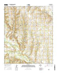Boz Texas Current topographic map, 1:24000 scale, 7.5 X 7.5 Minute, Year 2016