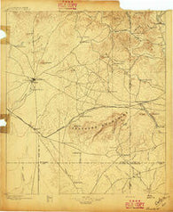 Brackett Texas Historical topographic map, 1:125000 scale, 30 X 30 Minute, Year 1896