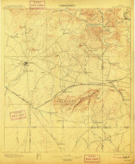 Brackett Texas Historical topographic map, 1:125000 scale, 30 X 30 Minute, Year 1897