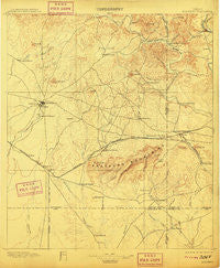 Brackett Texas Historical topographic map, 1:125000 scale, 30 X 30 Minute, Year 1897
