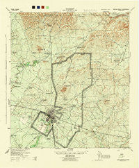 Brackettville Texas Historical topographic map, 1:62500 scale, 15 X 15 Minute, Year 1944