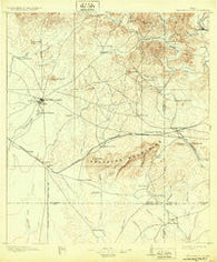 Brackettville Texas Historical topographic map, 1:125000 scale, 30 X 30 Minute, Year 1897