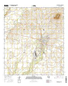 Brackettville Texas Current topographic map, 1:24000 scale, 7.5 X 7.5 Minute, Year 2016