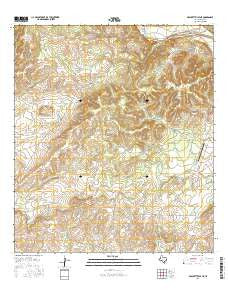 Brackettville NE Texas Current topographic map, 1:24000 scale, 7.5 X 7.5 Minute, Year 2016