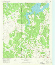 Brad Texas Historical topographic map, 1:24000 scale, 7.5 X 7.5 Minute, Year 1967