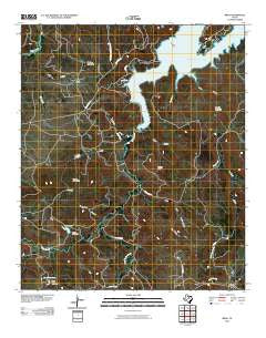 Brad Texas Historical topographic map, 1:24000 scale, 7.5 X 7.5 Minute, Year 2010