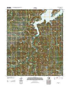 Brad Texas Historical topographic map, 1:24000 scale, 7.5 X 7.5 Minute, Year 2012