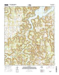 Brad Texas Current topographic map, 1:24000 scale, 7.5 X 7.5 Minute, Year 2016