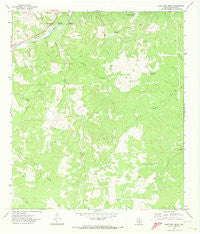 Bradford Creek Texas Historical topographic map, 1:24000 scale, 7.5 X 7.5 Minute, Year 1971