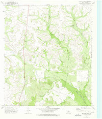 Bradford Draw Texas Historical topographic map, 1:24000 scale, 7.5 X 7.5 Minute, Year 1973