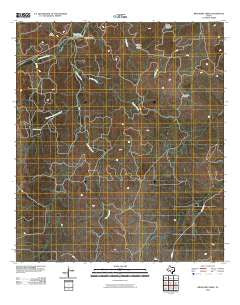 Bradford Creek Texas Historical topographic map, 1:24000 scale, 7.5 X 7.5 Minute, Year 2010