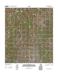 Bradford Creek Texas Historical topographic map, 1:24000 scale, 7.5 X 7.5 Minute, Year 2012