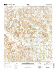 Bradford Draw Texas Current topographic map, 1:24000 scale, 7.5 X 7.5 Minute, Year 2016