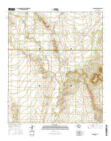 Bradshaw Texas Current topographic map, 1:24000 scale, 7.5 X 7.5 Minute, Year 2016
