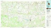Brady Texas Historical topographic map, 1:100000 scale, 30 X 60 Minute, Year 1985
