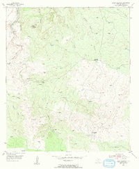 Brady Mountian Texas Historical topographic map, 1:24000 scale, 7.5 X 7.5 Minute, Year 1955