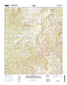 Brady SW Texas Current topographic map, 1:24000 scale, 7.5 X 7.5 Minute, Year 2016