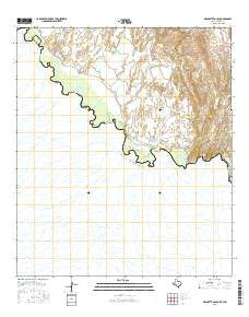 Bramlett Ranch Texas Current topographic map, 1:24000 scale, 7.5 X 7.5 Minute, Year 2016