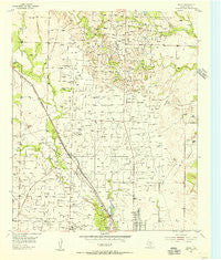 Brand Texas Historical topographic map, 1:24000 scale, 7.5 X 7.5 Minute, Year 1954