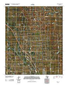 Brand Texas Historical topographic map, 1:24000 scale, 7.5 X 7.5 Minute, Year 2010