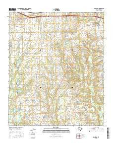 Brashear Texas Current topographic map, 1:24000 scale, 7.5 X 7.5 Minute, Year 2016