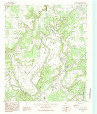 Brazos East Texas Historical topographic map, 1:24000 scale, 7.5 X 7.5 Minute, Year 1984