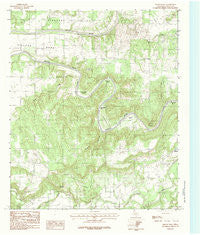Brazos West Texas Historical topographic map, 1:24000 scale, 7.5 X 7.5 Minute, Year 1984