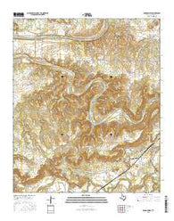 Brazos West Texas Current topographic map, 1:24000 scale, 7.5 X 7.5 Minute, Year 2016
