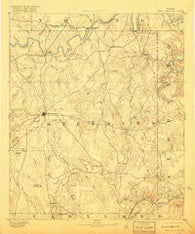 Breckenridge Texas Historical topographic map, 1:125000 scale, 30 X 30 Minute, Year 1890