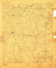 Breckenridge Texas Historical topographic map, 1:125000 scale, 30 X 30 Minute, Year 1890