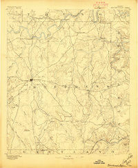 Breckenridge Texas Historical topographic map, 1:125000 scale, 30 X 30 Minute, Year 1890