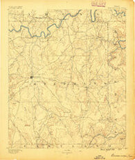 Breckenridge Texas Historical topographic map, 1:125000 scale, 30 X 30 Minute, Year 1890