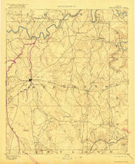 Breckenridge Texas Historical topographic map, 1:125000 scale, 30 X 30 Minute, Year 1890
