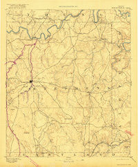 Breckenridge Texas Historical topographic map, 1:125000 scale, 30 X 30 Minute, Year 1890
